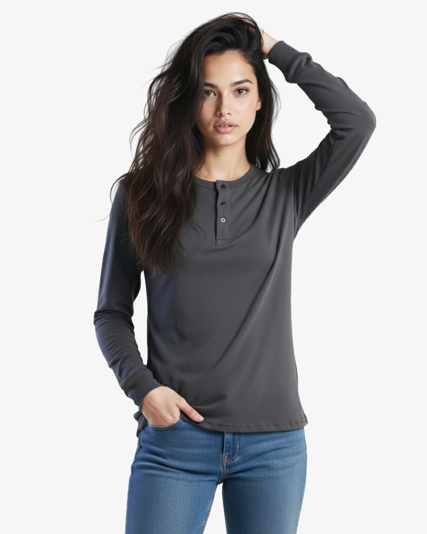Organic Long Sleeve Henley