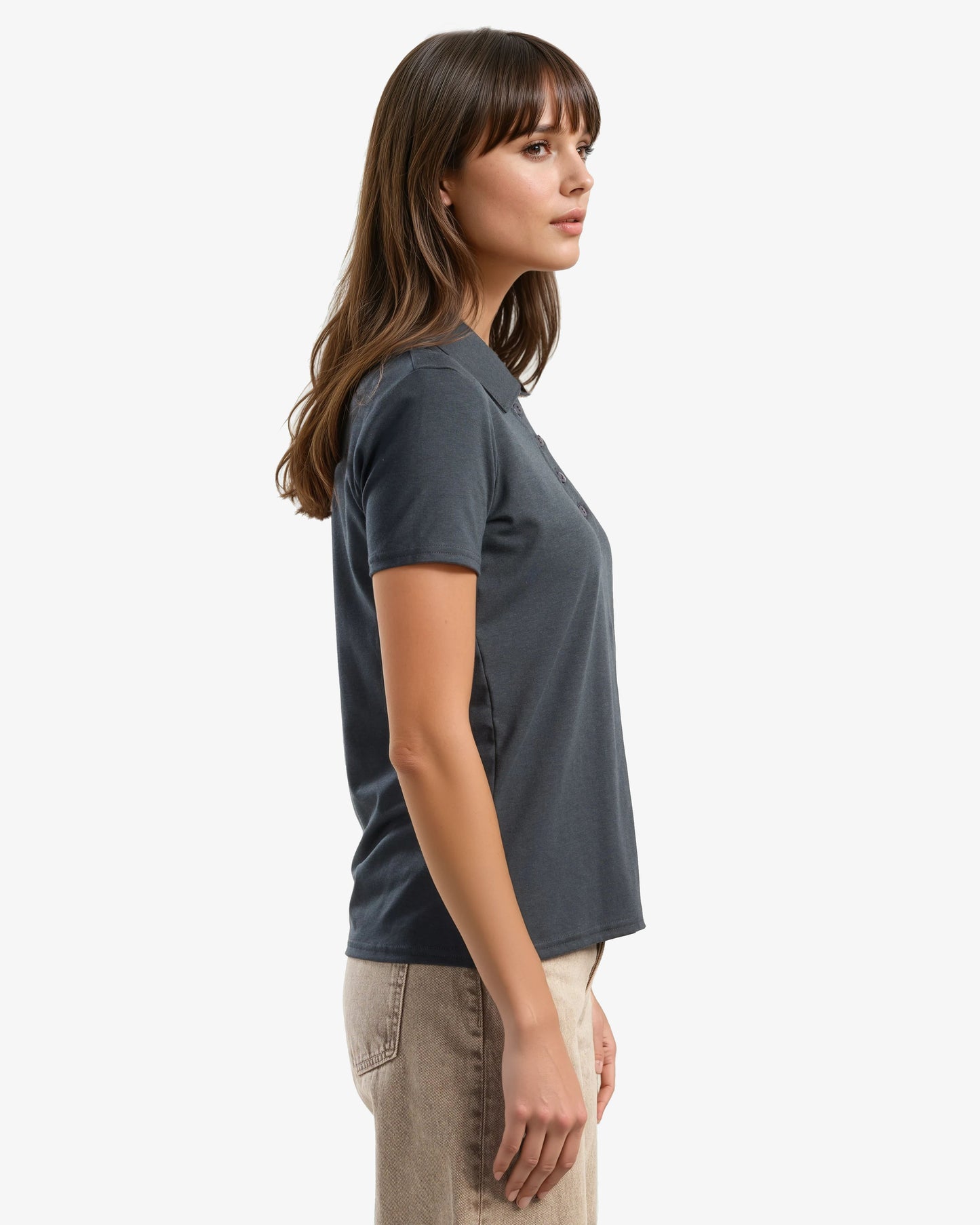 Ladies Relaxed Fit Bamboo Polo