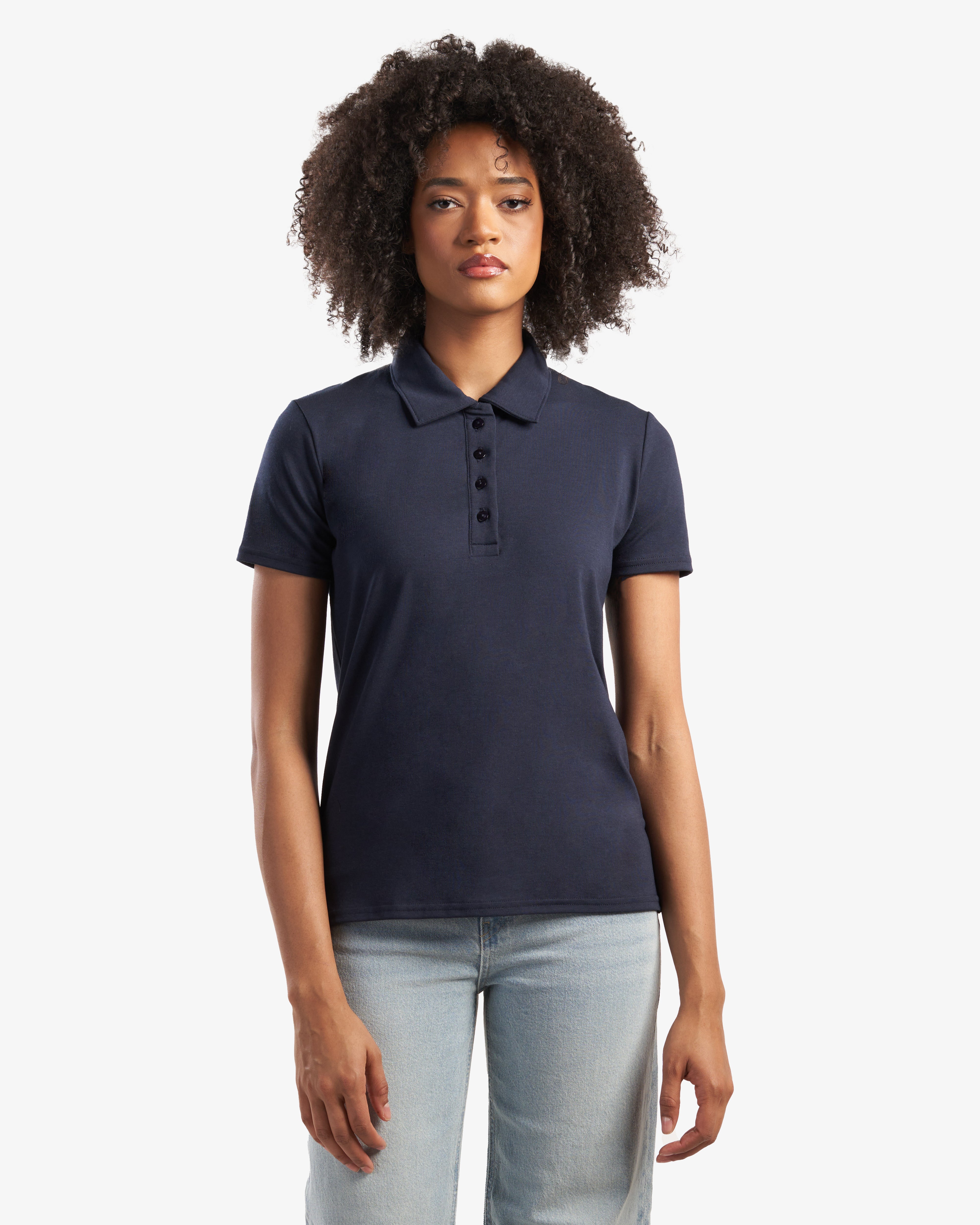 Ladies Relaxed Fit Bamboo Polo