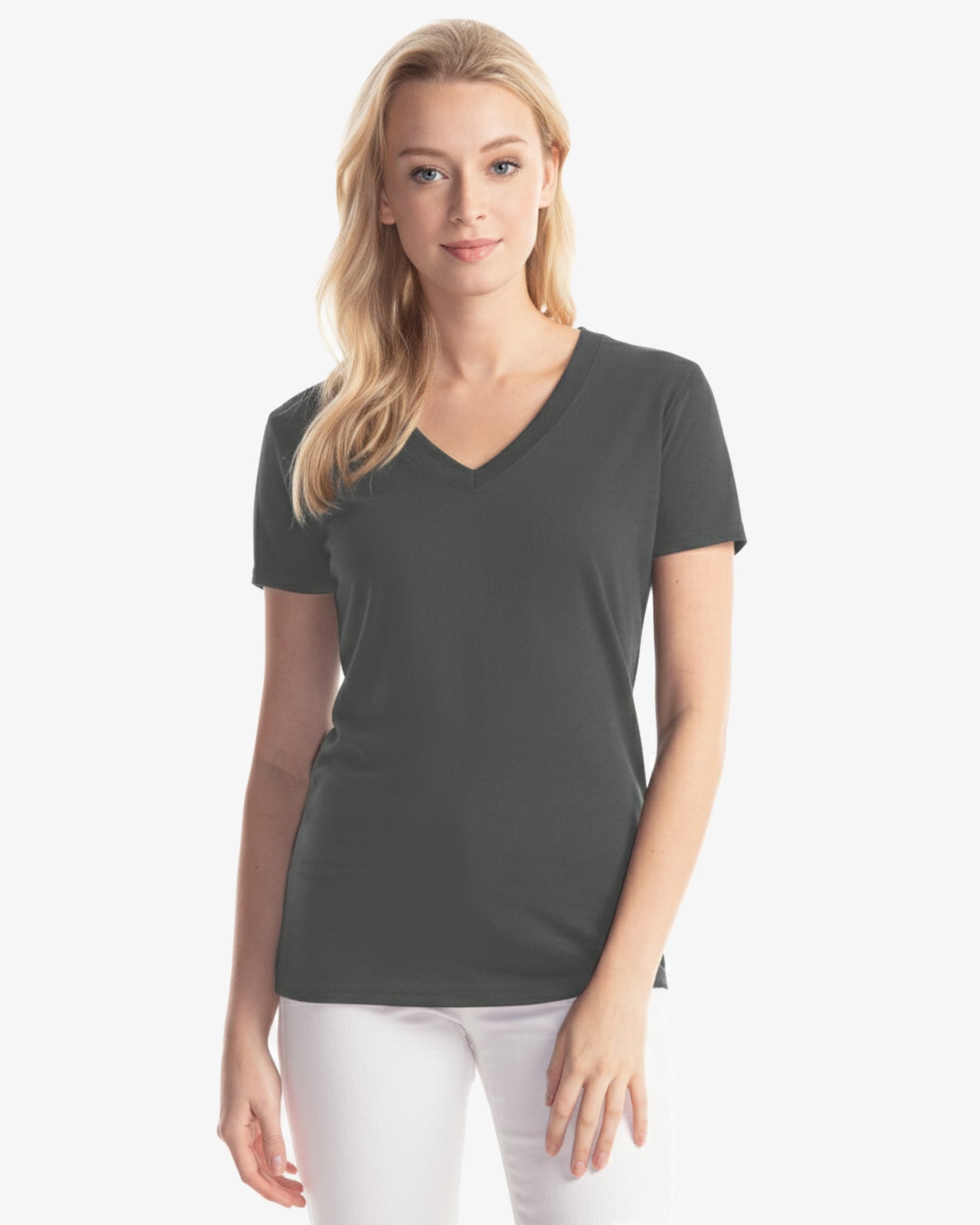 Ladies Bamboo Foundation V-Neck