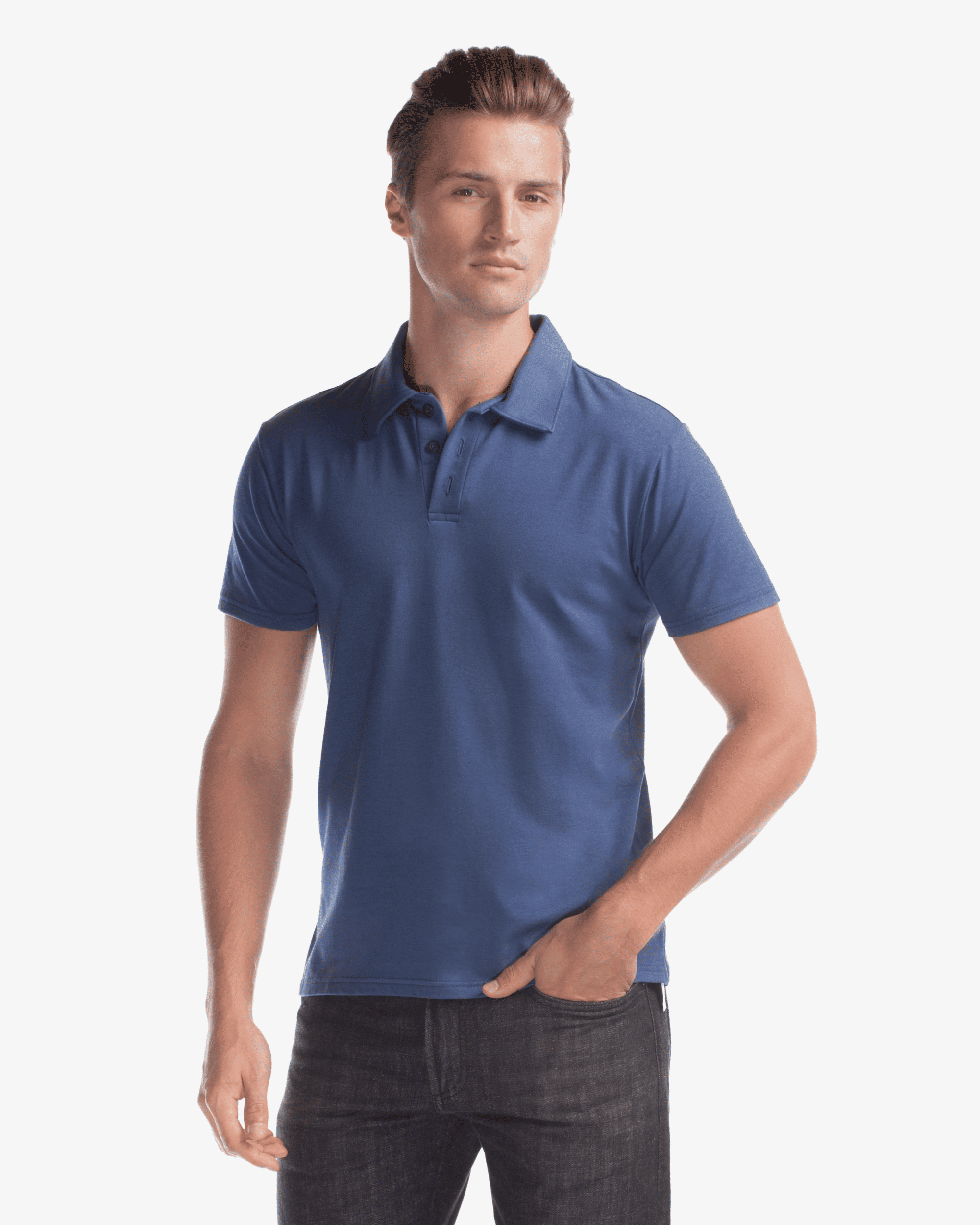 Mens Bamboo Stretch Polo