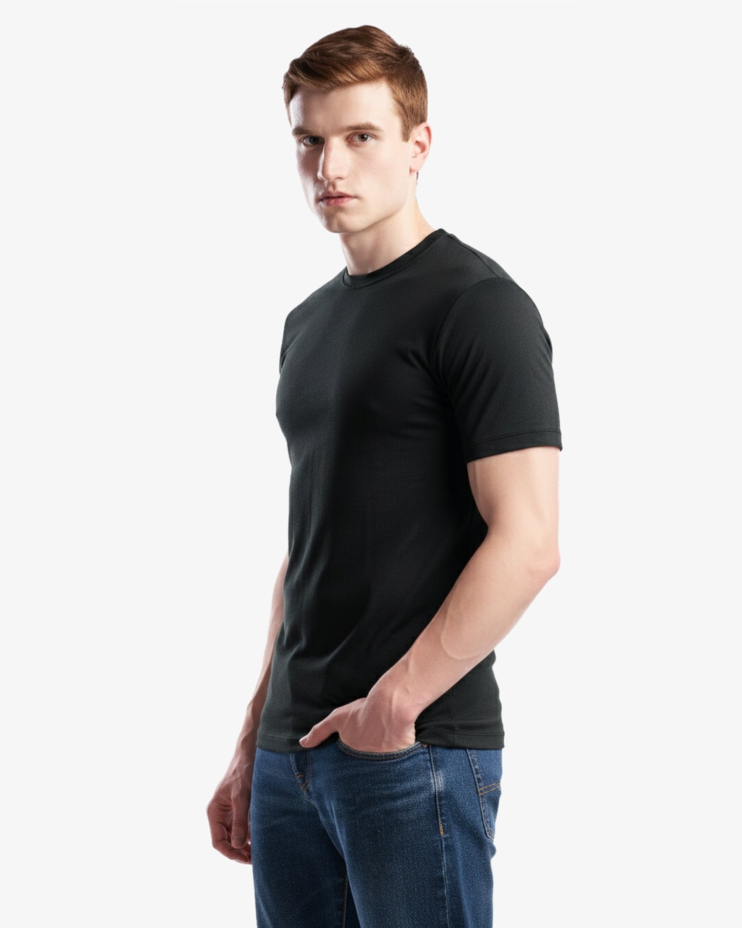 Bamboo Stretch Slim Fit Crew