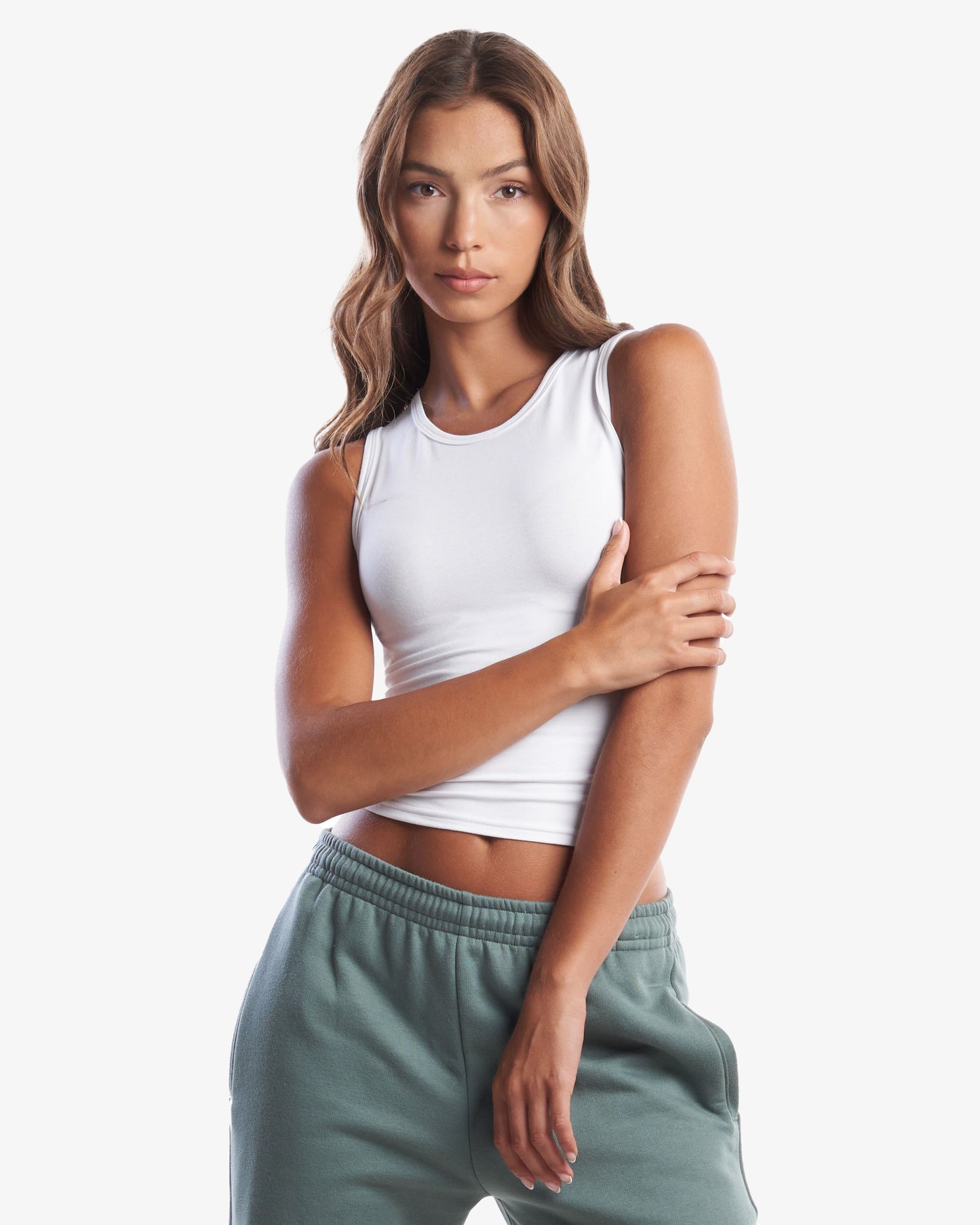 Ladies Bamboo Stretch Contour Tank Top