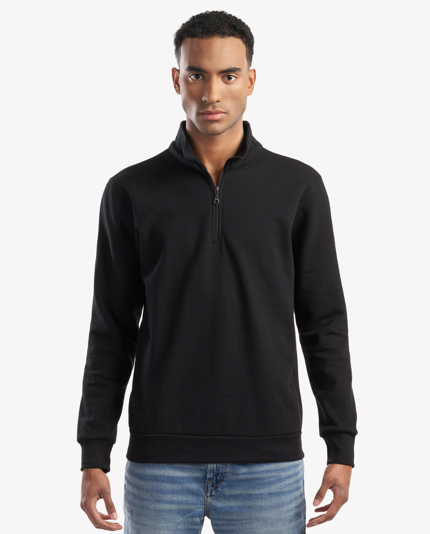 Organic Cotton Quarter Zip Sweatshirt