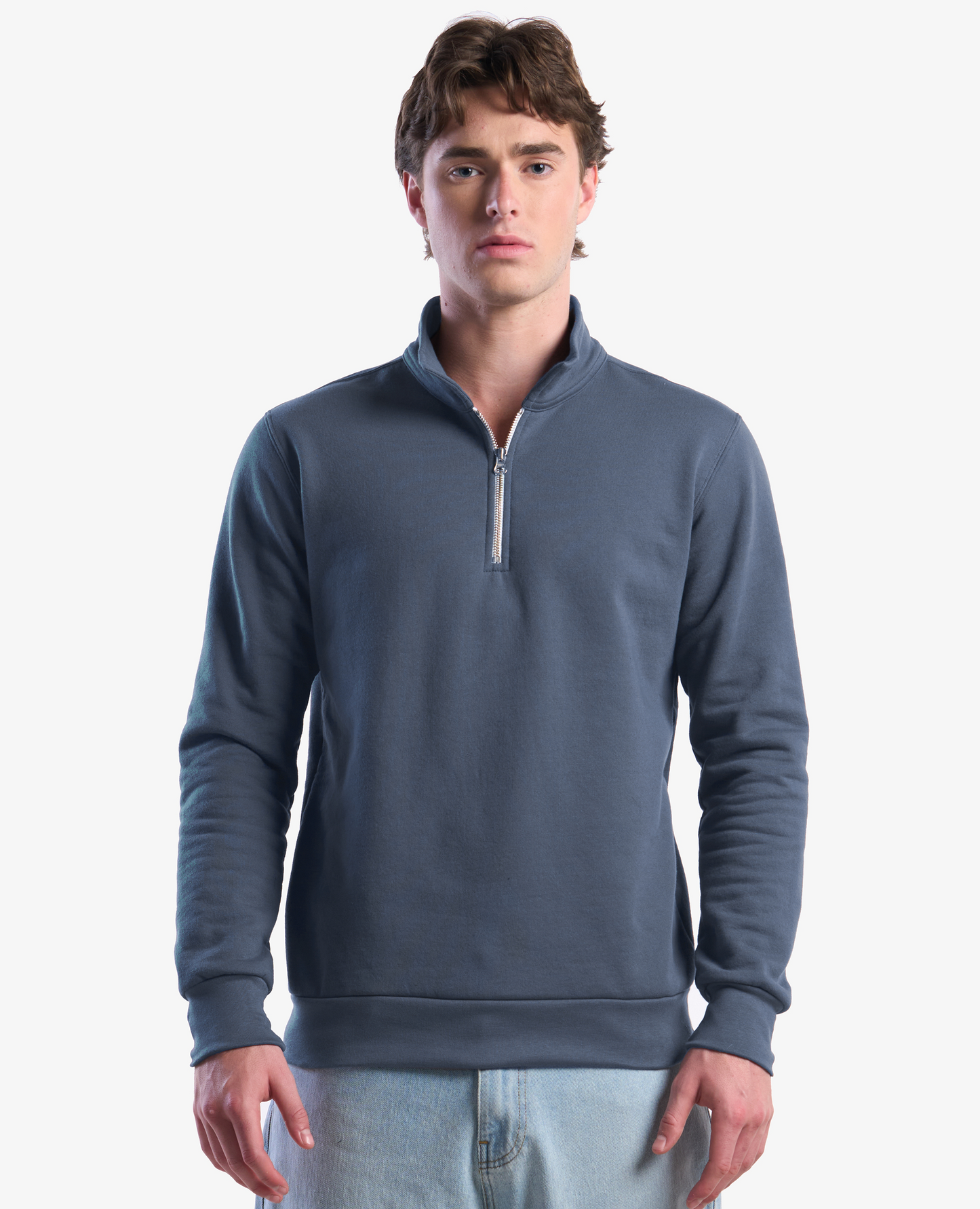 Organic Cotton Quarter Zip Sweatshirt