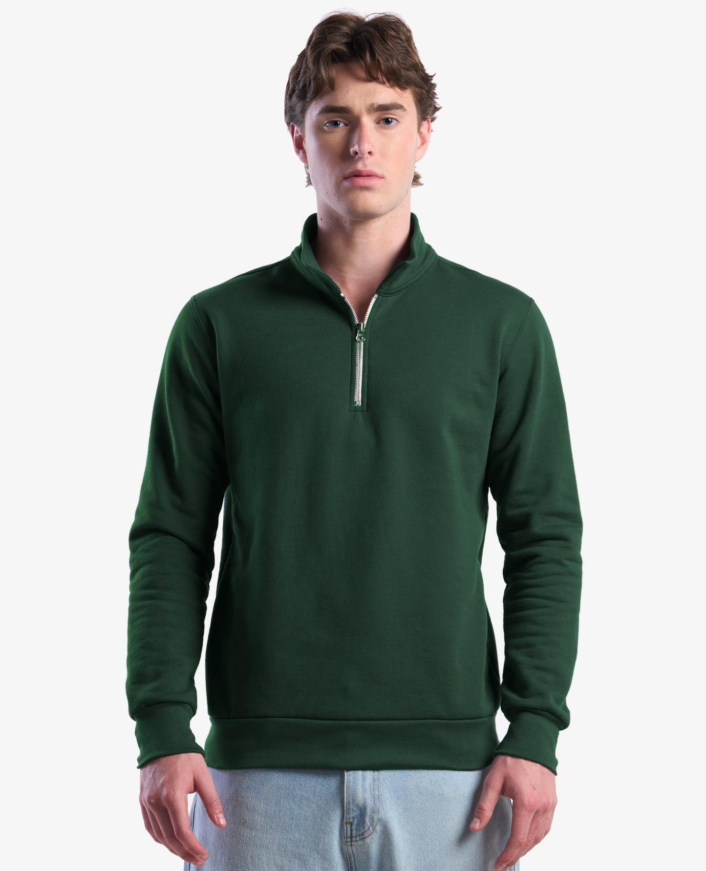 Organic Cotton Quarter Zip Sweatshirt