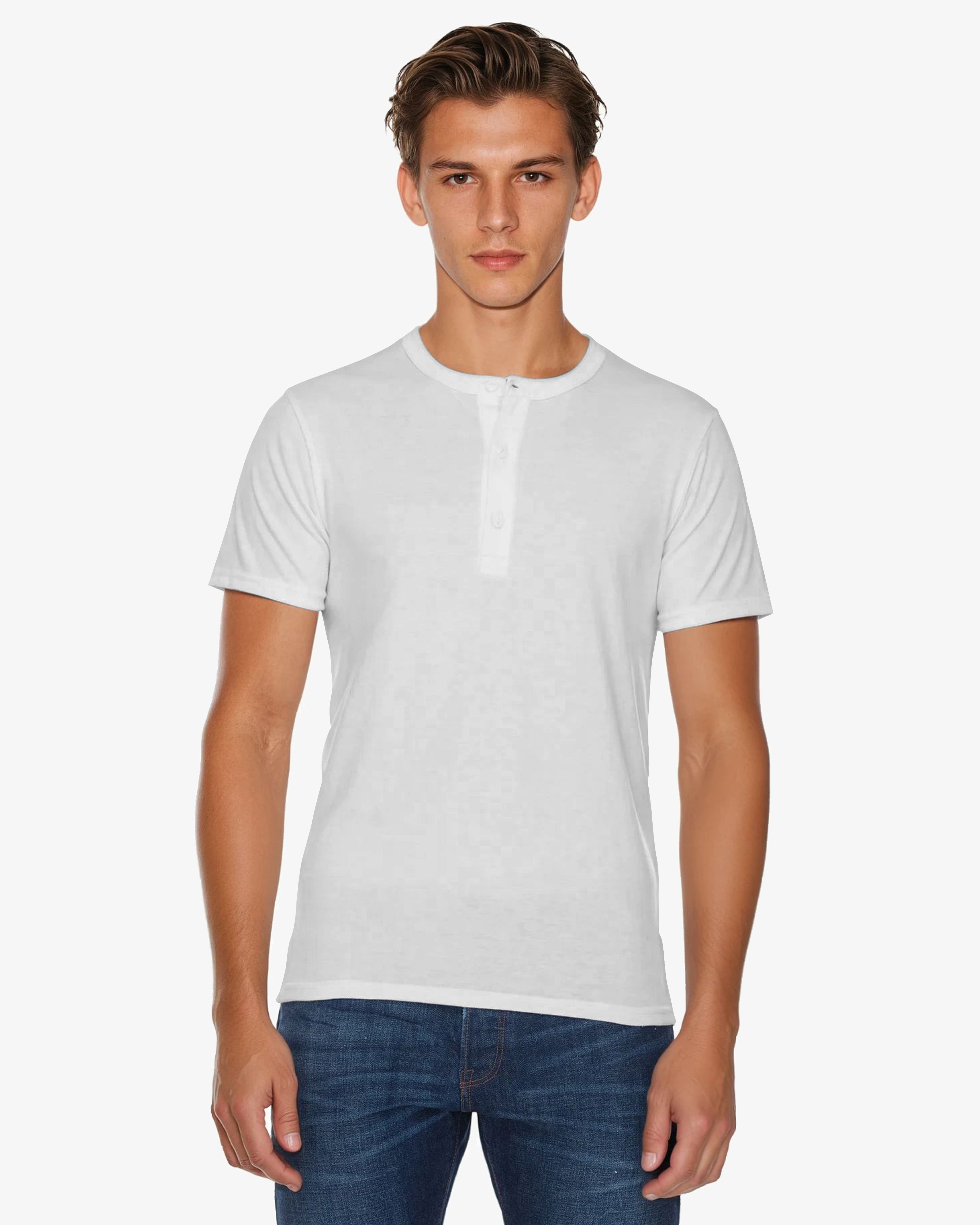 Short Sleeve Henley
