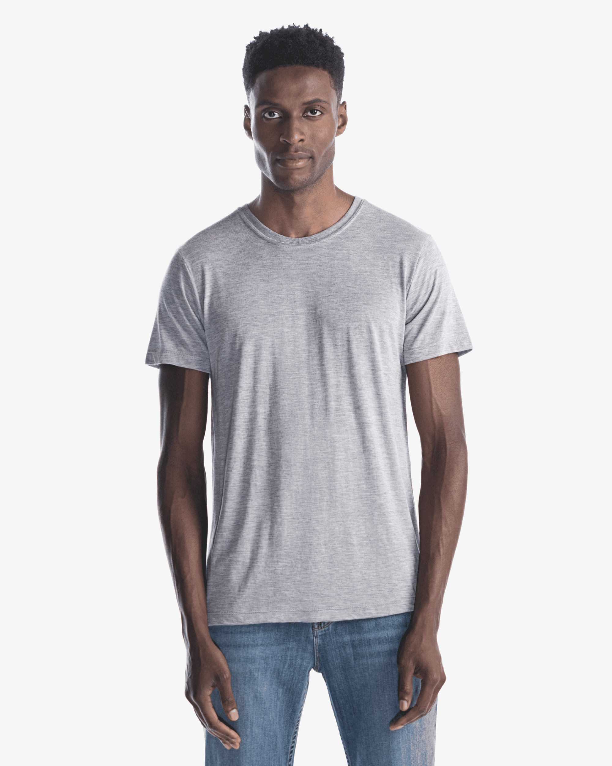 Slim Fit Bamboo Crew Neck T-Shirt
