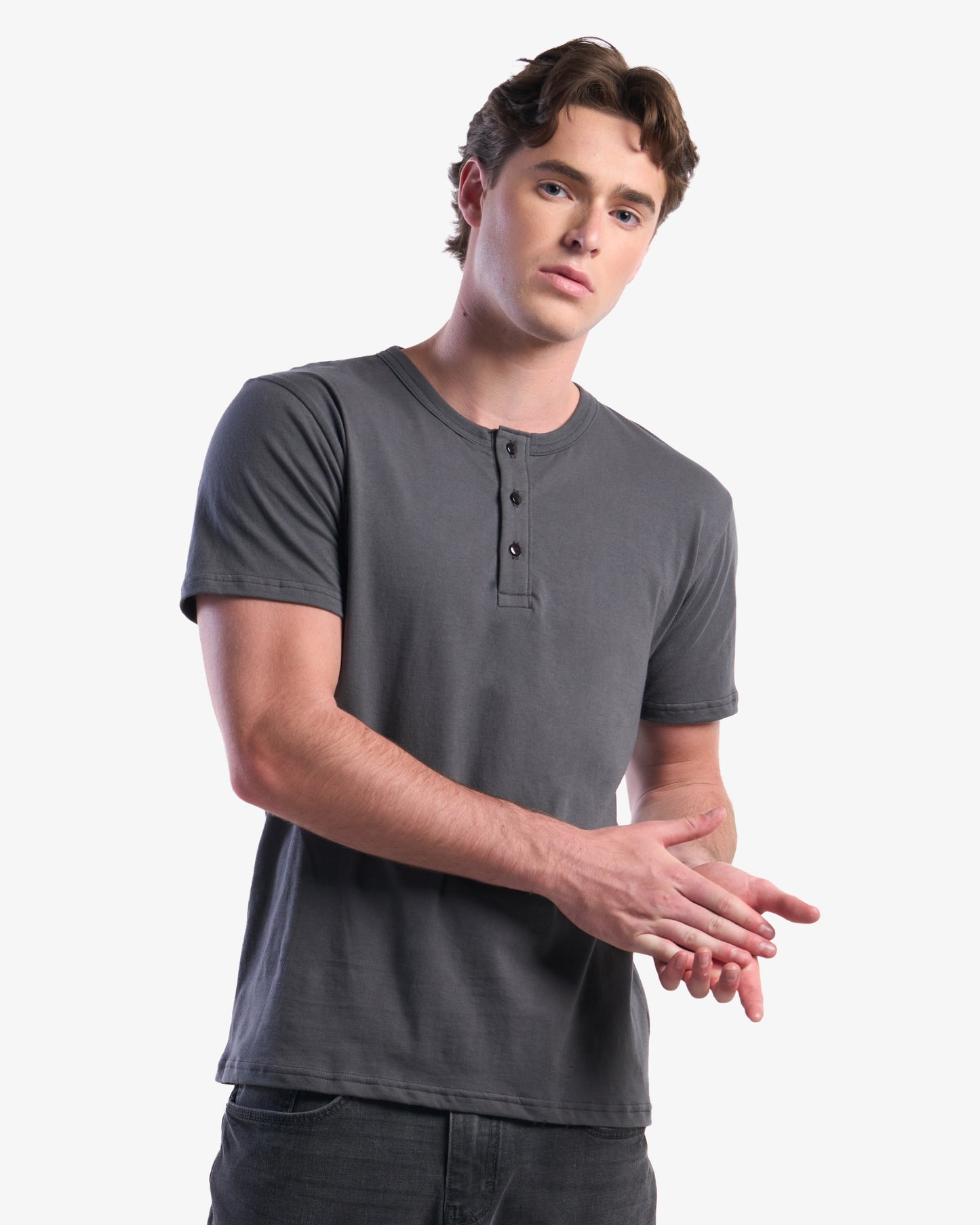 Organic Short Sleeve Henley