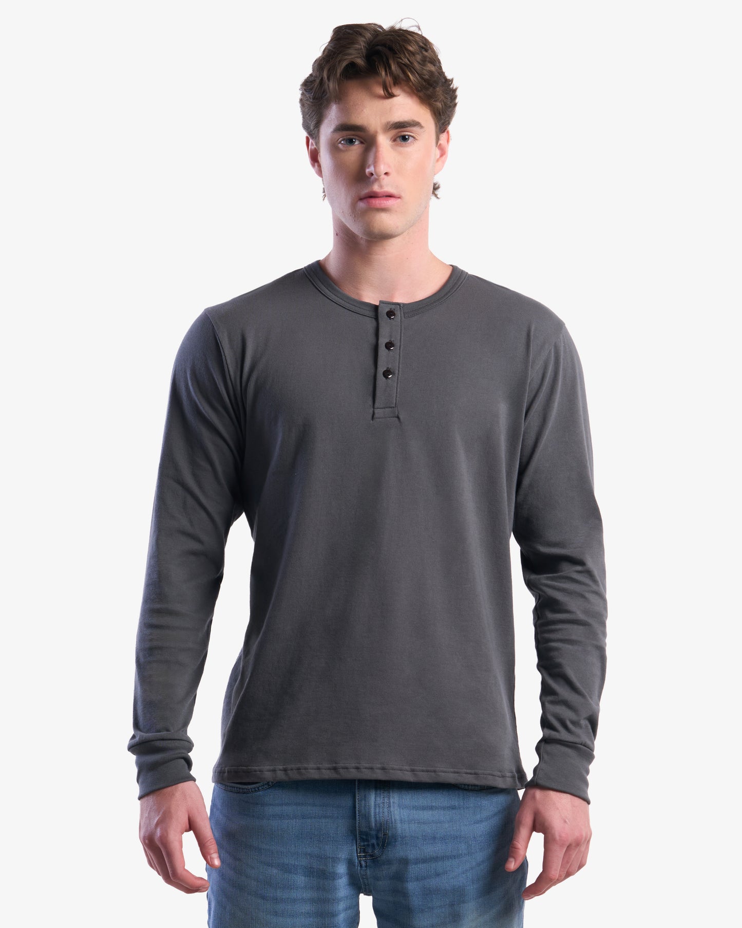Organic Long Sleeve Henley