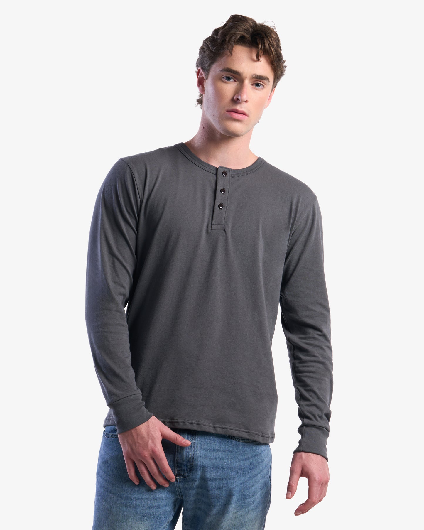 Organic Long Sleeve Henley