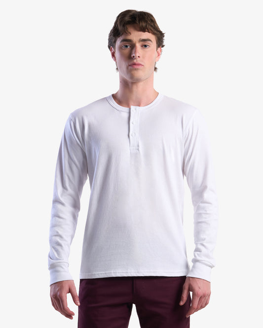 Organic Long Sleeve Henley