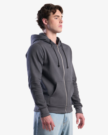 Organic Cotton Full Zip Hooded Sweatshirt