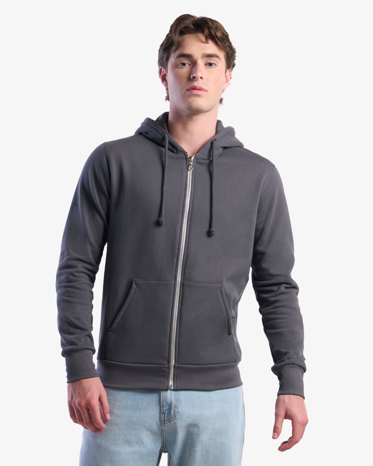 Organic Cotton Full Zip Hooded Sweatshirt