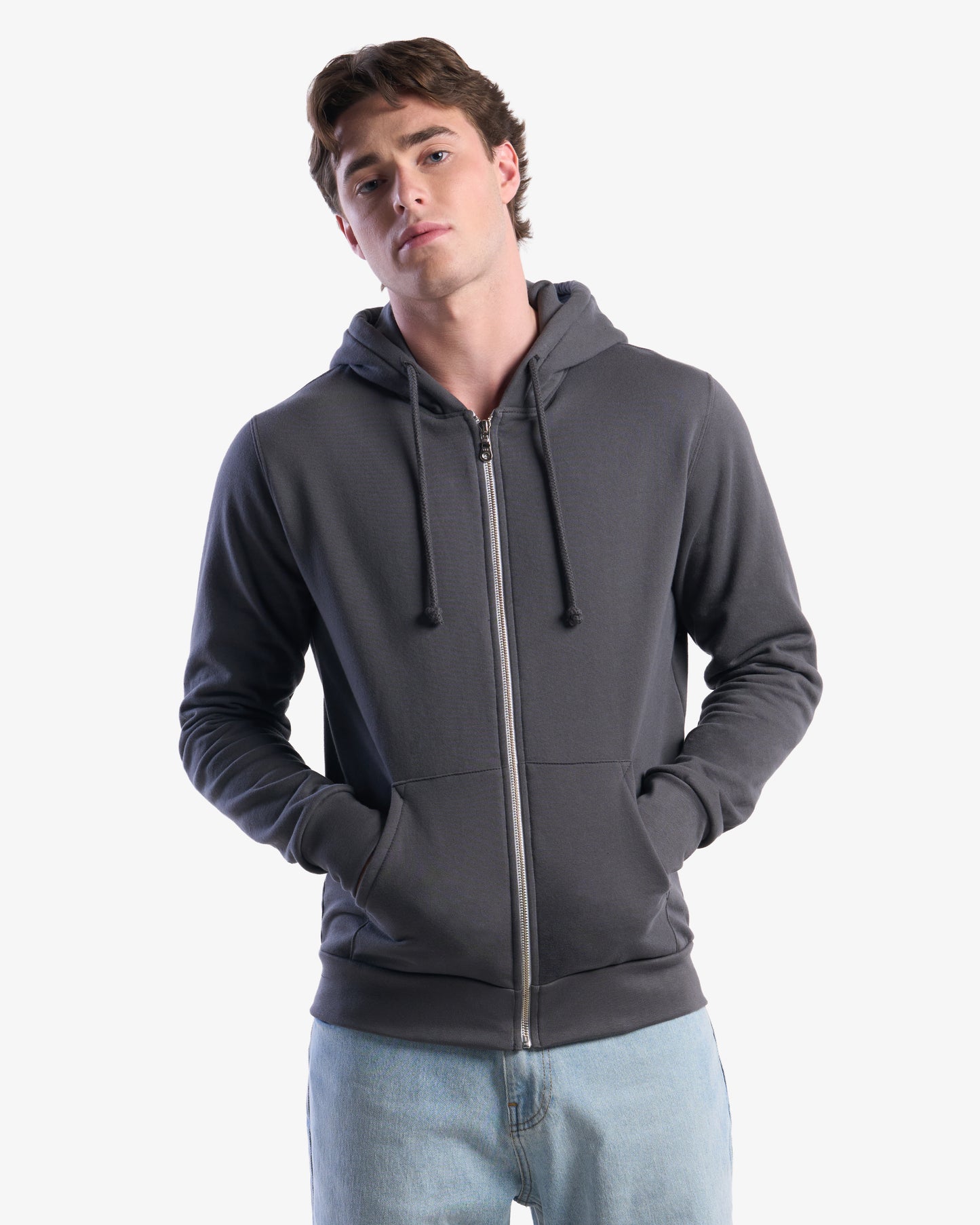 Organic Cotton Full Zip Hooded Sweatshirt