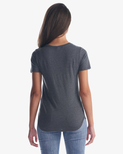 Ladies Bamboo Tri-Blend Scoop Bottom T-Shirt