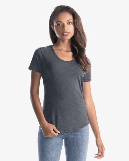 Ladies Bamboo Tri-Blend Scoop Bottom T-Shirt