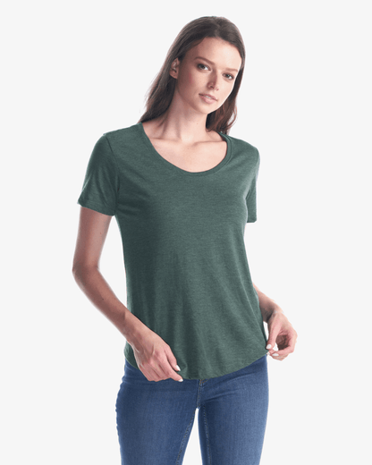 Ladies Bamboo Tri-Blend Scoop Bottom T-Shirt