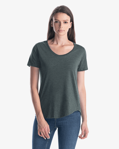 Ladies Bamboo Tri-Blend Scoop Bottom T-Shirt