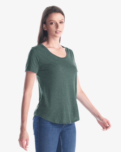 Ladies Bamboo Tri-Blend Scoop Bottom T-Shirt