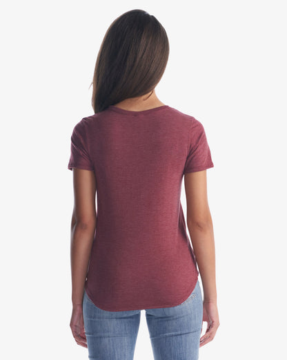 Ladies Bamboo Tri-Blend Scoop Bottom T-Shirt