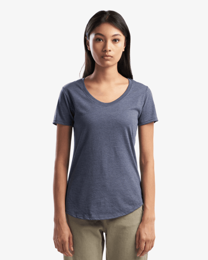 Ladies Bamboo Tri-Blend Scoop Bottom T-Shirt