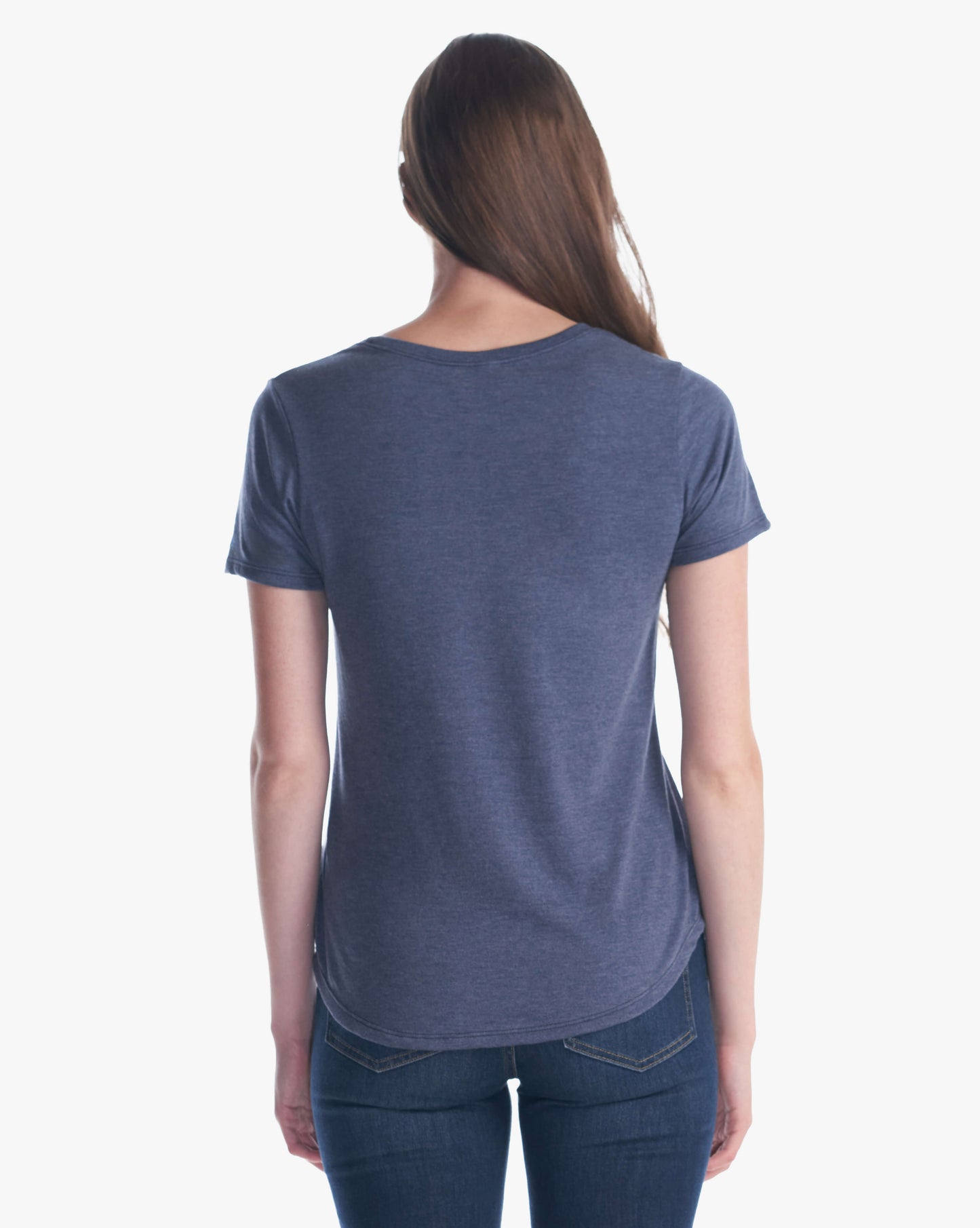 Ladies Bamboo Tri-Blend Scoop Bottom T-Shirt