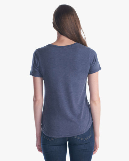 Ladies Bamboo Tri-Blend Scoop Bottom T-Shirt