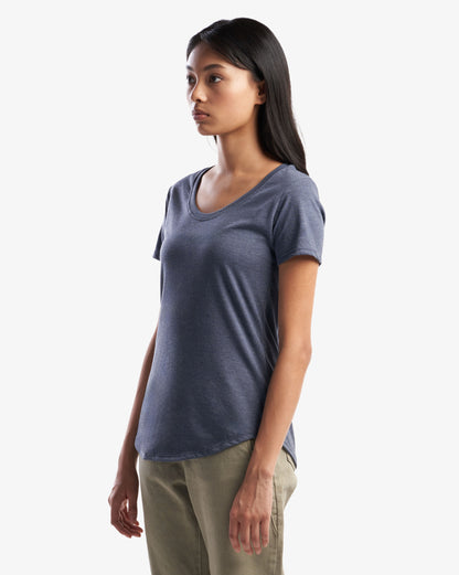 Ladies Bamboo Tri-Blend Scoop Bottom T-Shirt