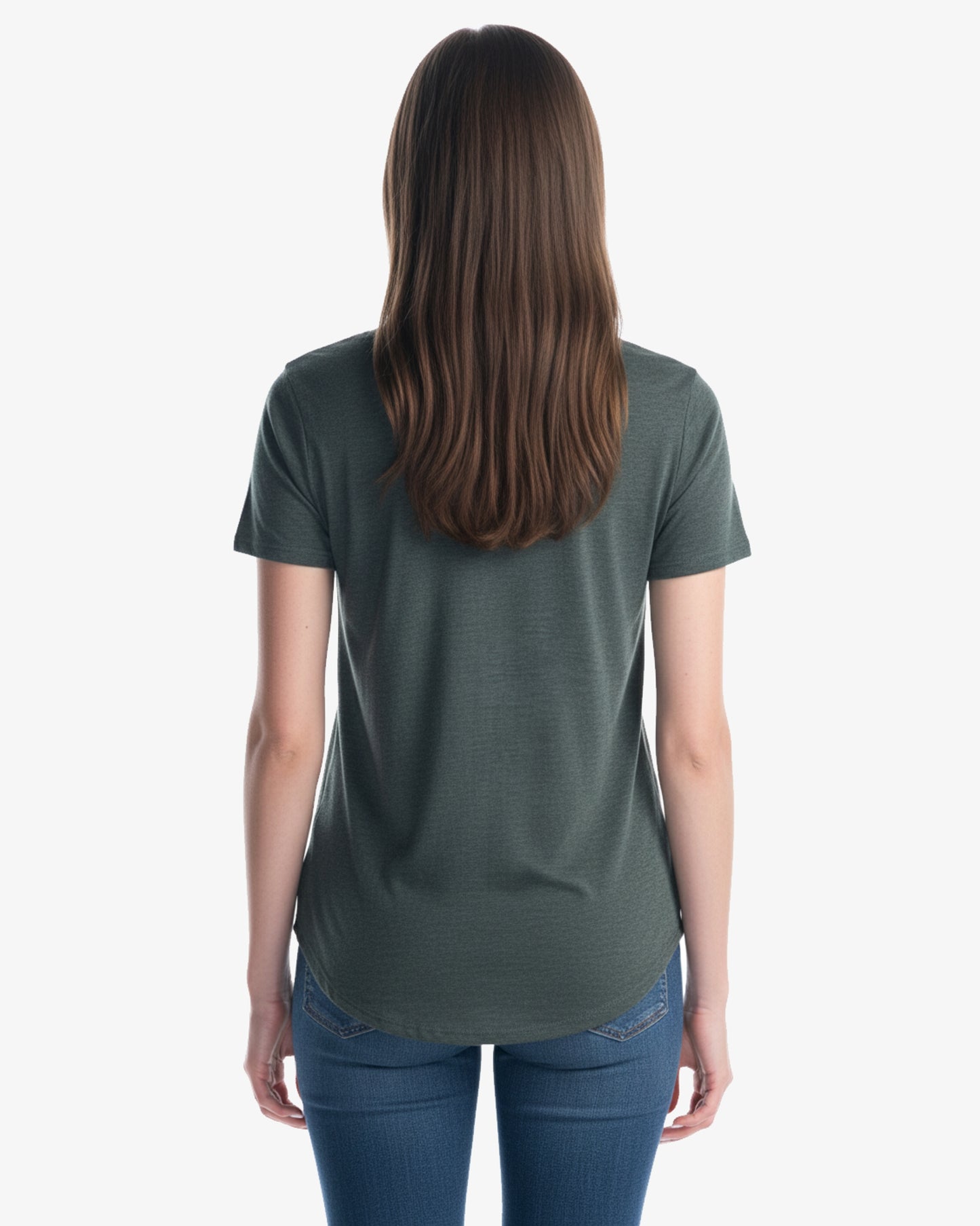Ladies Bamboo Tri-Blend Scoop Bottom T-Shirt