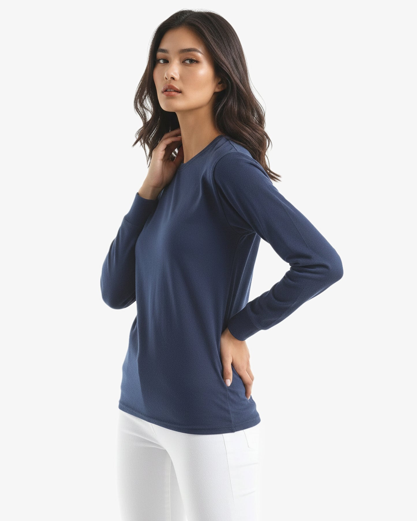 Fine Jersey Long Sleeve T-Shirt
