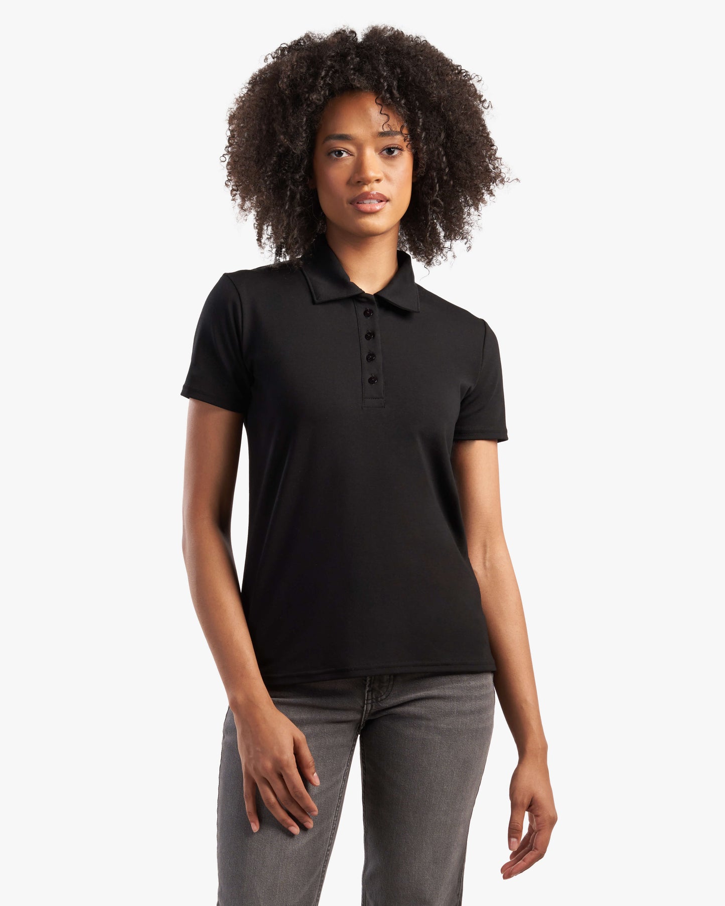 Ladies Relaxed Fit Bamboo Polo