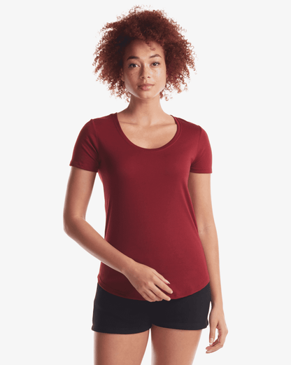 Ladies Bamboo Relaxed Fit Scoop Bottom T-Shirt