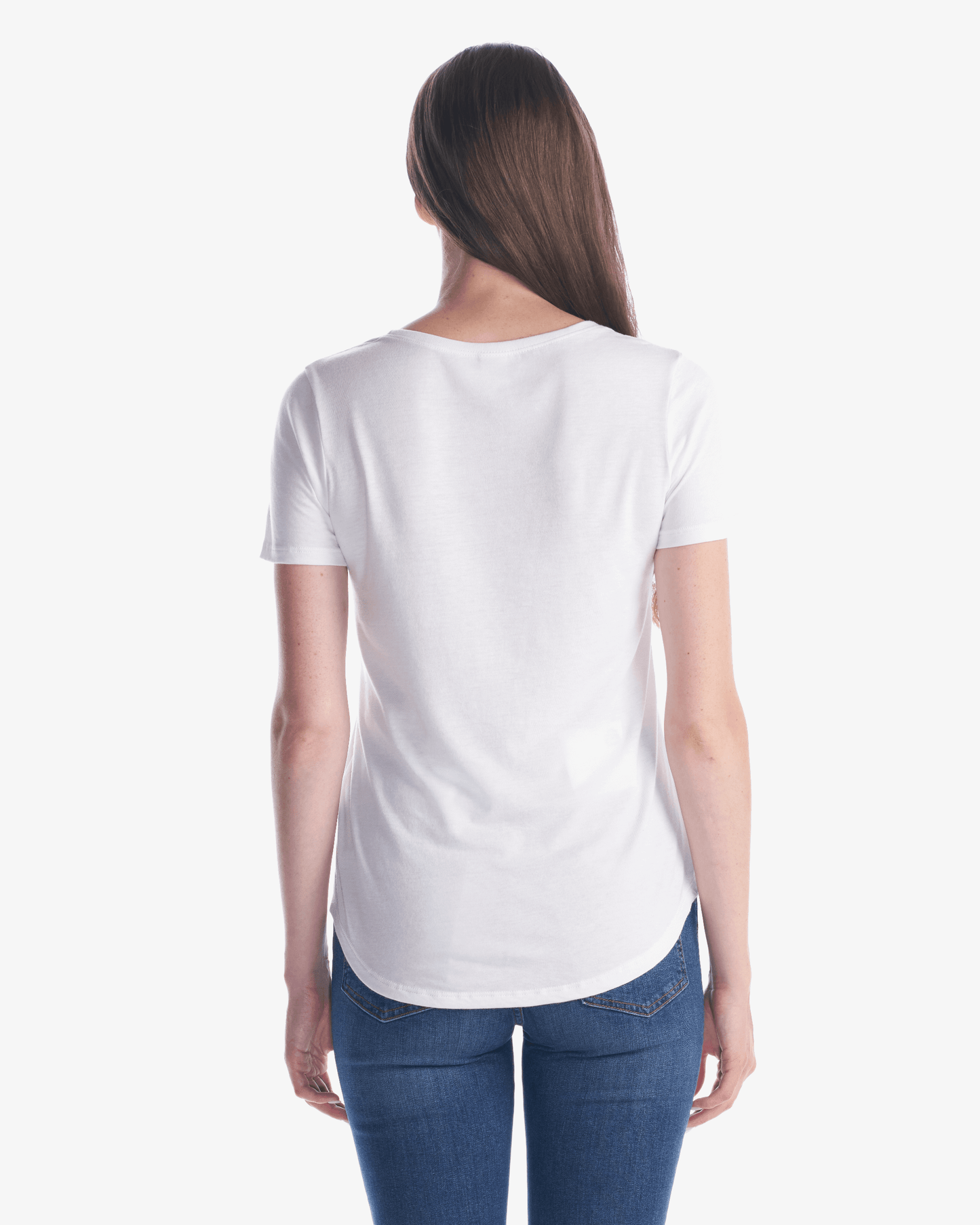 Ladies Bamboo Relaxed Fit Scoop Bottom T-Shirt