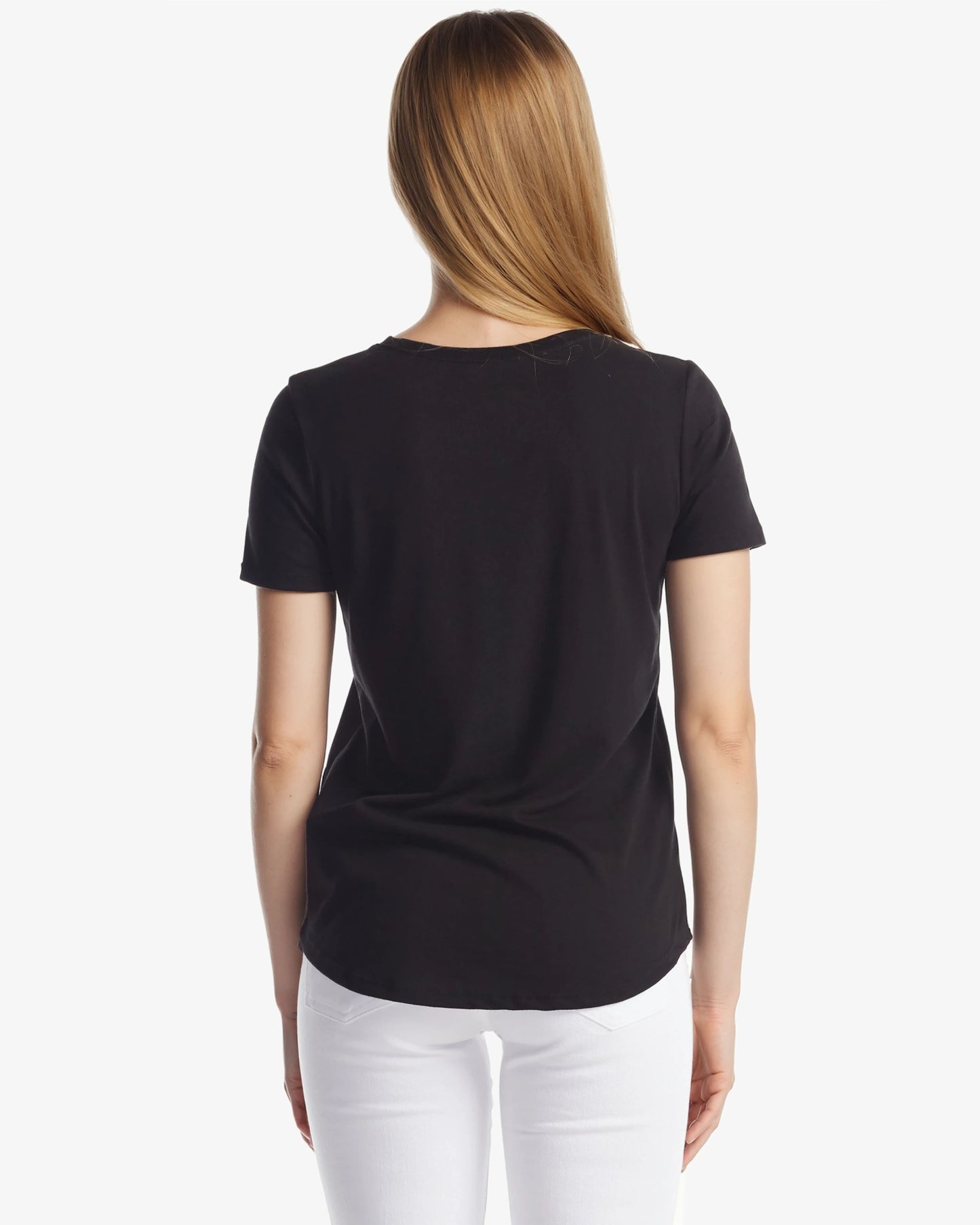 Ladies Bamboo Relaxed Fit Scoop Bottom T-Shirt
