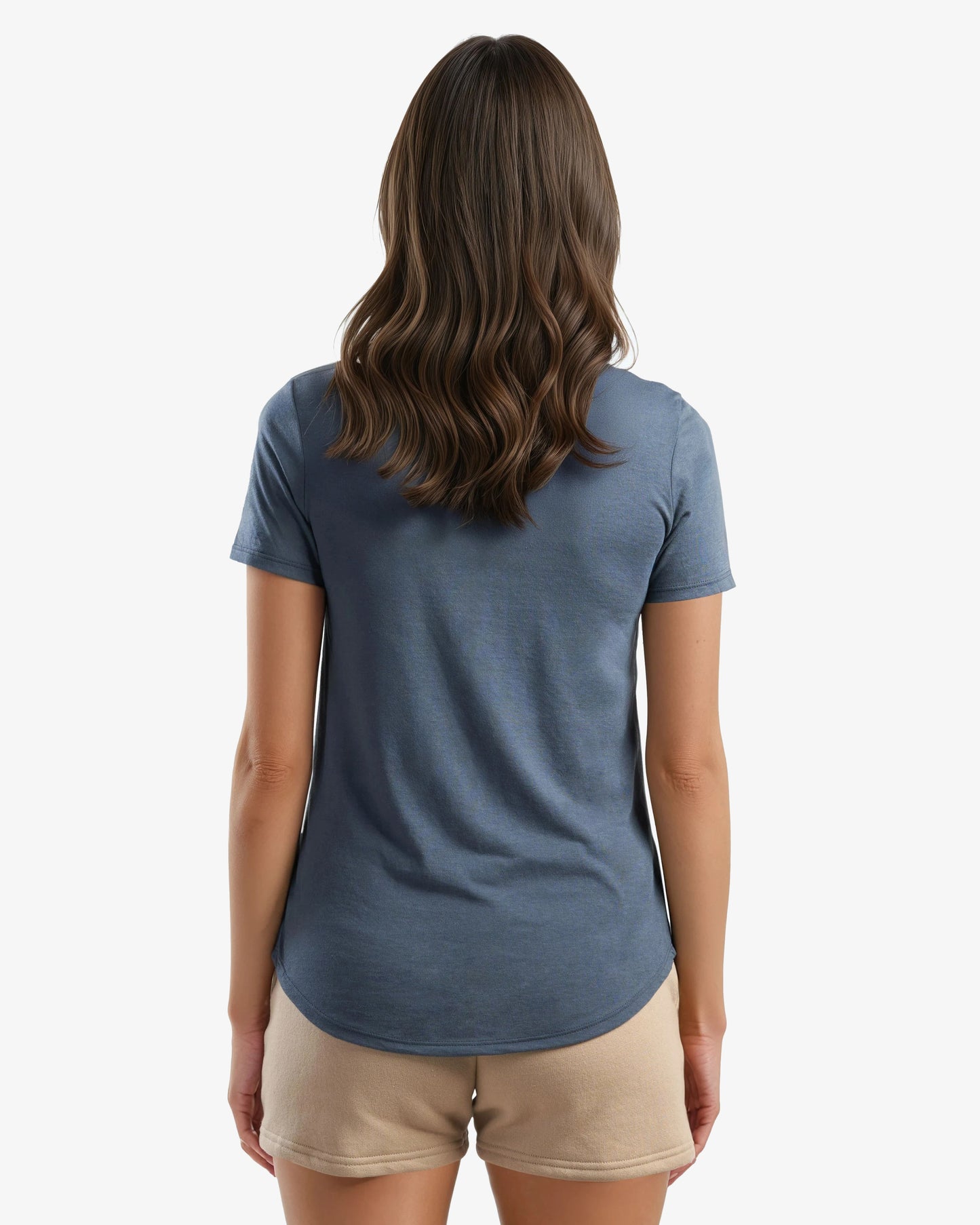 Ladies Bamboo Relaxed Fit Scoop Bottom T-Shirt