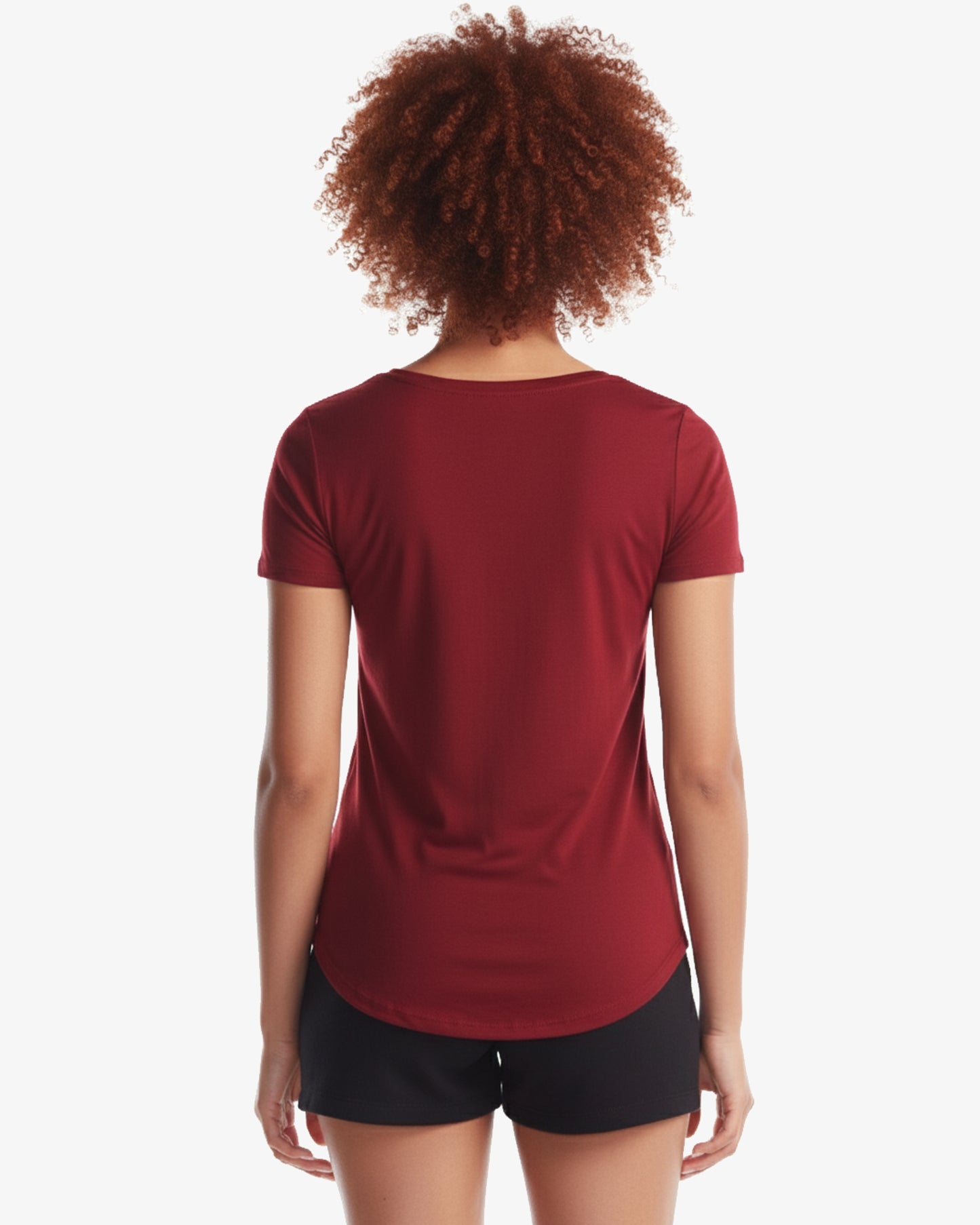 Ladies Bamboo Relaxed Fit Scoop Bottom T-Shirt