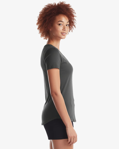 Ladies Bamboo Relaxed Fit Scoop Bottom T-Shirt