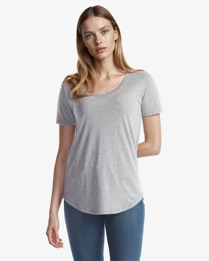 Ladies Bamboo Relaxed Fit Scoop Bottom T-Shirt