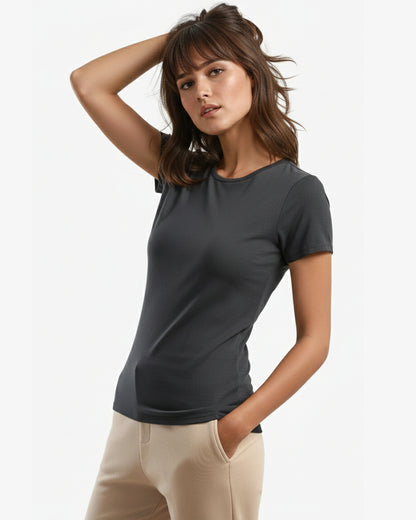 Bamboo Ladies Crewneck T