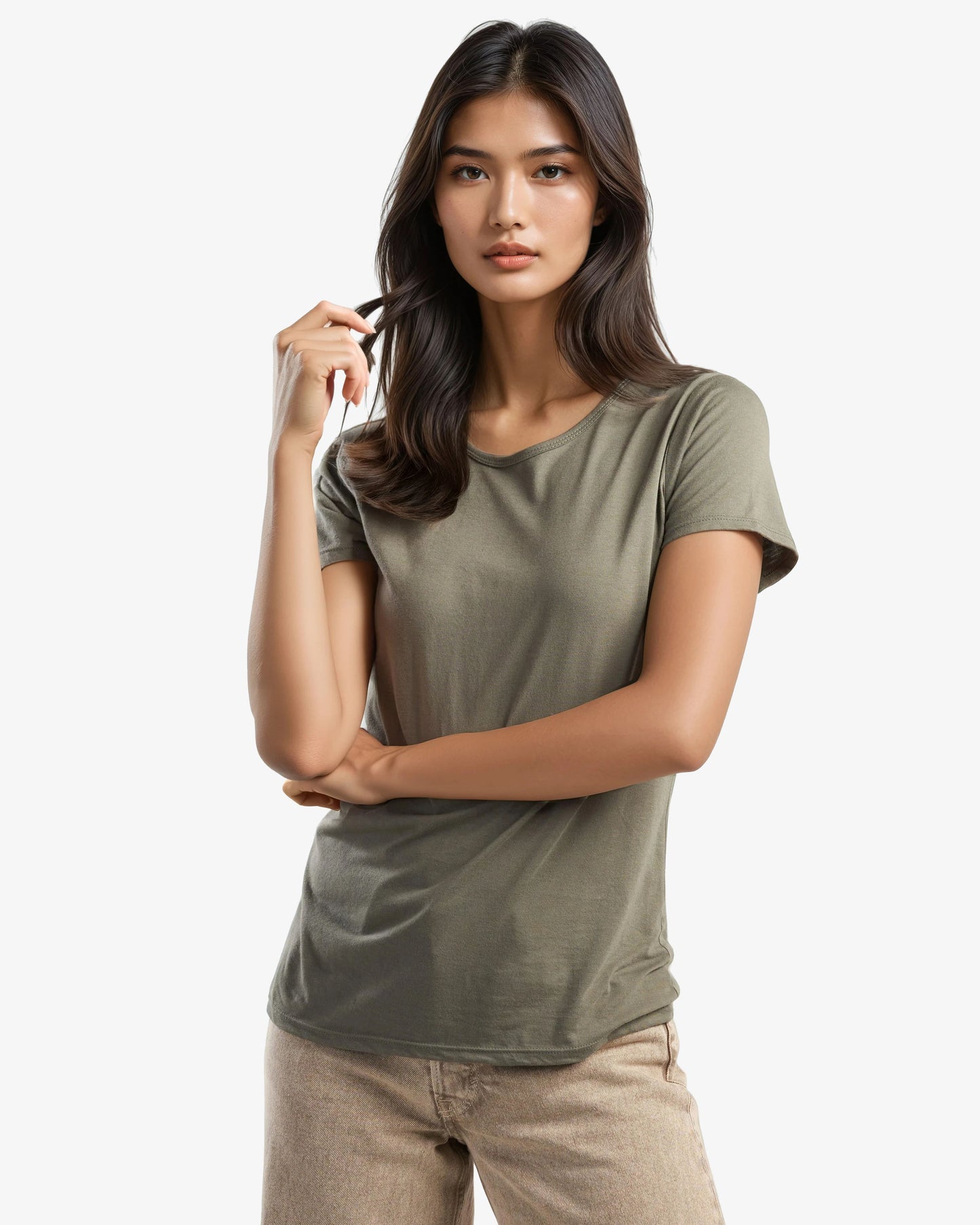 Bamboo Ladies Crewneck T