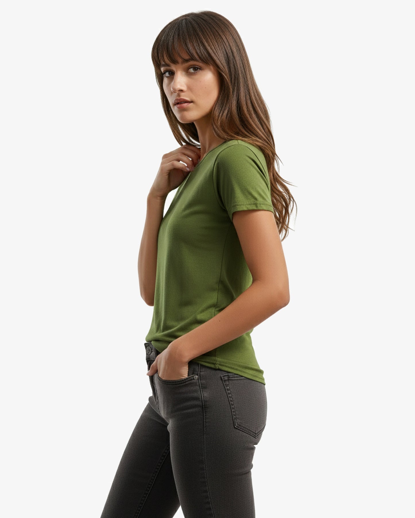 Bamboo Ladies Crewneck T