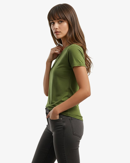 Bamboo Ladies Crewneck T