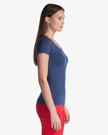 Bamboo Stretch Deep V Neck