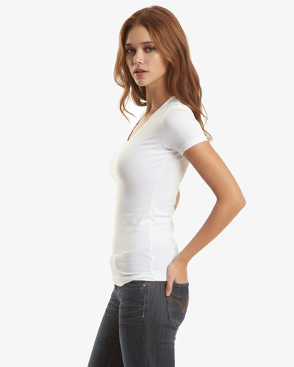 Bamboo Stretch Deep V Neck