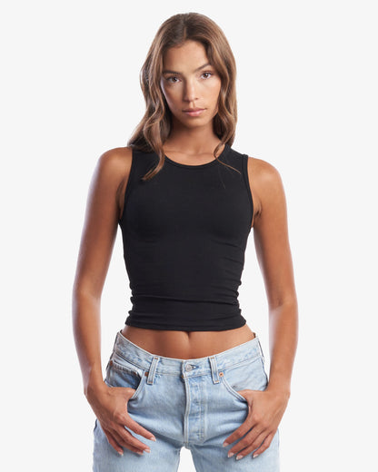 Ladies Bamboo Stretch Contour Tank Top