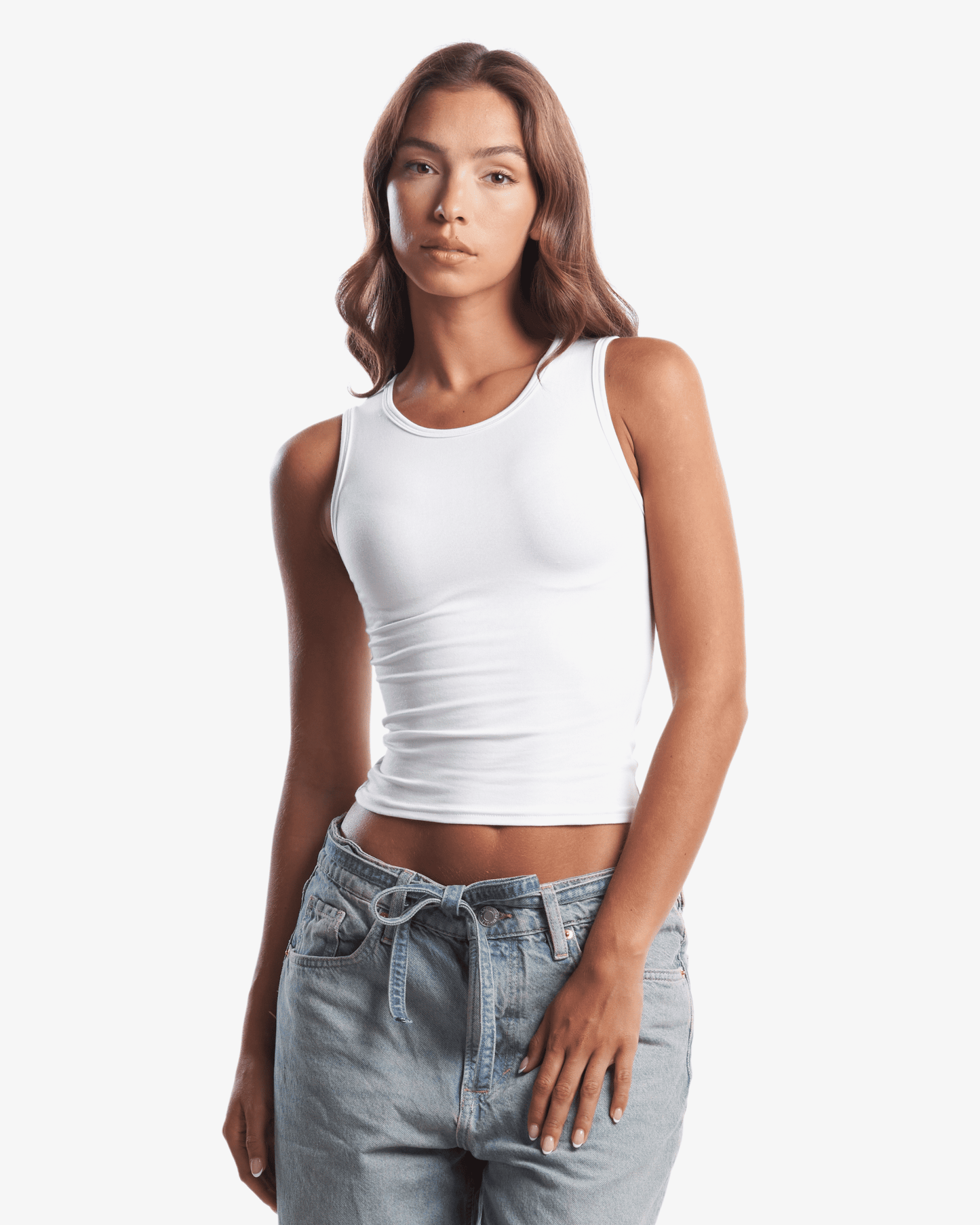 Ladies Bamboo Stretch Contour Tank Top