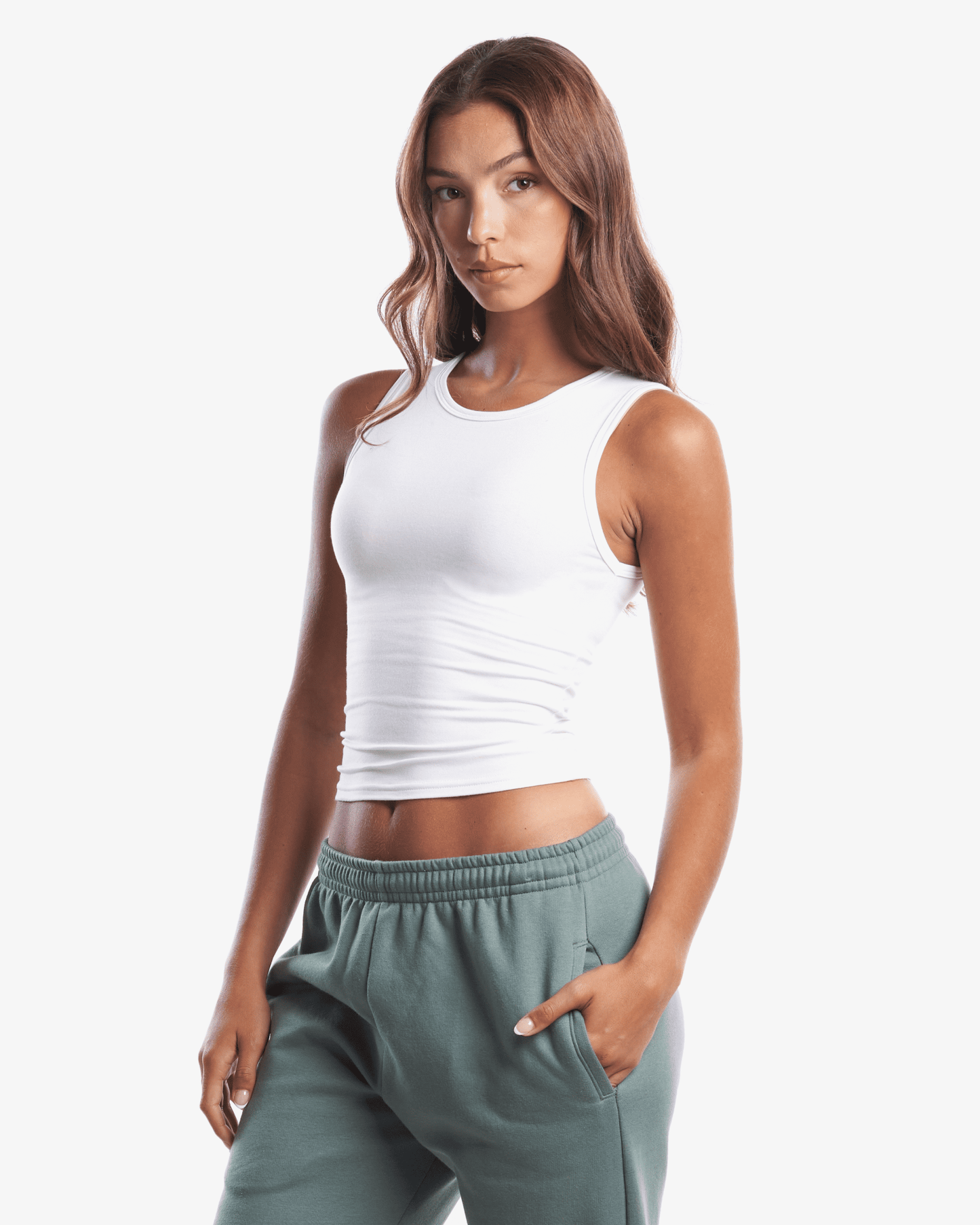 Ladies Bamboo Stretch Contour Tank Top