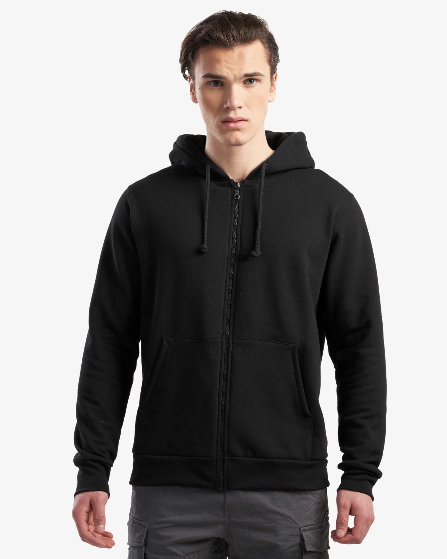 Organic Cotton Full Zip Hooded Sweatshirt