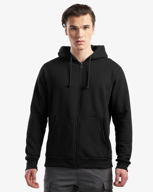 Organic Cotton Full Zip Hooded Sweatshirt